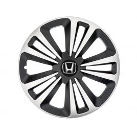 Set 4 capace roti terra gri-negru r15, pentru gama auto honda