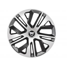 Set 4 capace roti raven gri-negru r14, pentru gama auto dacia
