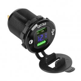 Mufa montaj auto incarcare 2xusb qc