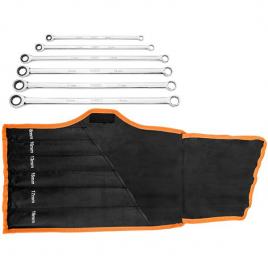 Set cheie combinate inelare cu clichet 8-19mm, set 6 buc. neo tools 09-370
