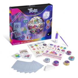 Set tatuaje cu sclipici, pentru copii, multicolor, Dreamworks Trolls, RMS 64-0032
