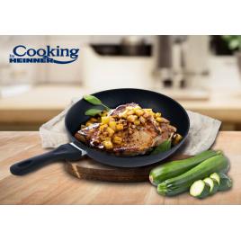 Tigaie aluminiu wok 30x8 cm, black sand