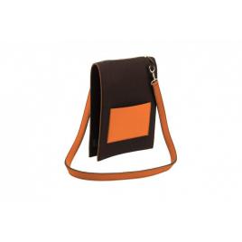 Geanta umar nfun trendy negru portocaliu