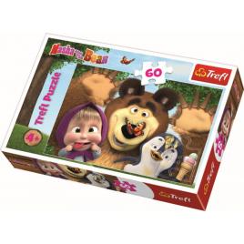 Puzzle trefl 60 o zi fericita cu masha