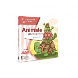 Raspundel istetel, carte animale salbatice si puii lor
