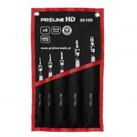 Set chei cu torxuri flexibile cr-va hd t15-t60 - 5p.