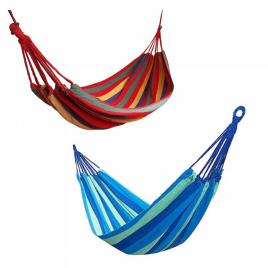 Hamac relaxare fara lemn, 190x80 cm, pentru curte sau camping, usor de montat, perfect pentru o persoană