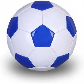 Minge de fotbal, model clasic, marimea 5, 260 grame, albastru
