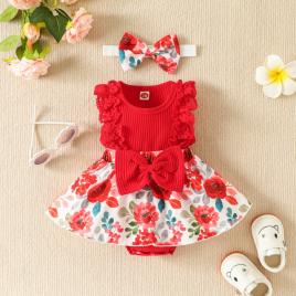 Rochita body rosie - roses (marime disponibila: 0-3 luni)