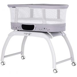 Patut cu leganare si cantar integrat chipolino sogno 2 in 1 grey
