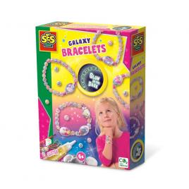 Set creativ pentru copii - bratari cu tematica galaxie glow in the dark
