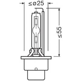 Bec xenon 42v d4s 4150 k xenarc original osram
