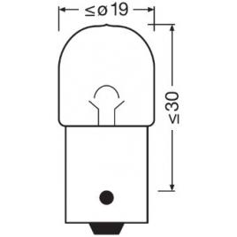 Set 2 becuri 12v r10w original blister osram