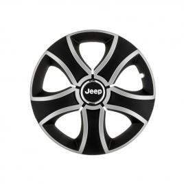 Set 4 capace roti bis gri-negru r13 pentru gama auto jeep