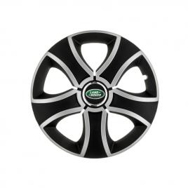 Set 4 capace roti bis gri-negru r13 pentru gama auto land rover