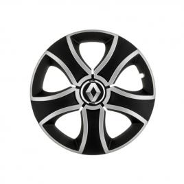 Set 4 capace roti bis gri-negru r13 pentru gama auto renault