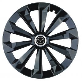 Set 4 capace roti fame negru r15 pentru gama auto mazda