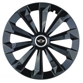 Set 4 capace roti fame negru r15 pentru gama auto mini