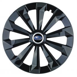 Set 4 capace roti fame negru r15 pentru gama auto subaru