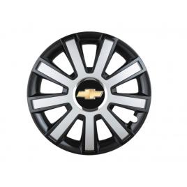 Set 4 capace roti flash gri-negru r16 pentru gama auto chevrolet