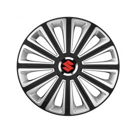 Trend set 4 capace roti trend r14 pentru gama auto suzuki trend silver-black