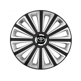 Trend set 4 capace roti trend r14 pentru gama auto toyota trend silver-black