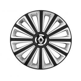Trend set 4 capace roti trend r15 pentru gama auto renault trend silver-black
