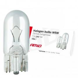 Becuri cu halogen w5w t10 5w w2.1x9.5d 24v
