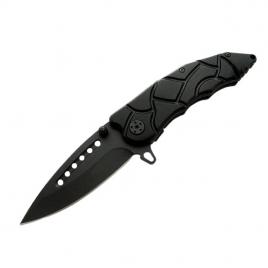 Briceag de vanatoare ideallstore®, jurassic blade, otel inoxidabil, 20 cm, negru, husa inclusa
