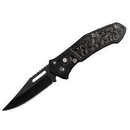 Briceag de vanatoare ideallstore®, sunshine blade, otel inoxidabil, 16 cm, negru