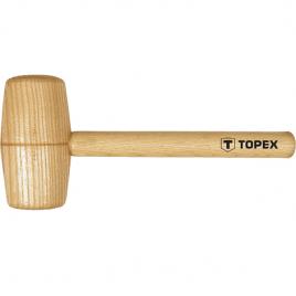 Ciocan de lemn cu varf rotund 70mm topex 02a057