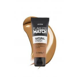 Fond de ten flawless match natural finish 345 n (soft honey) – machiaj perfect,
