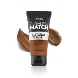 Fond de ten flawless match natural finish 430n (deep tan) – machiaj perfect,