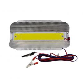 Lampa de lucru led cob 50w, 12v, cu clesti, aluminiu