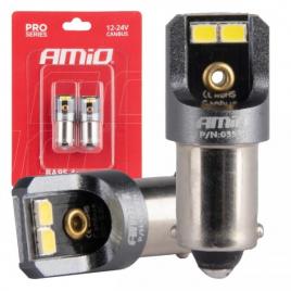 Set becuri canbus pro t4w ba9s becuri led 4x2016 smd alb 12v 24v amio-03579