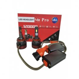 Set doua becuri led auto m8-h11 pro