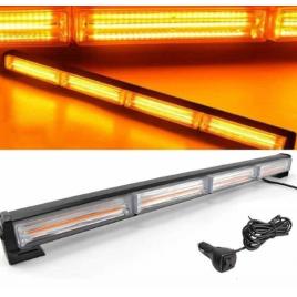 Bara girofar 4 cob 72w, functii stroboscop, 12-24v cu buton