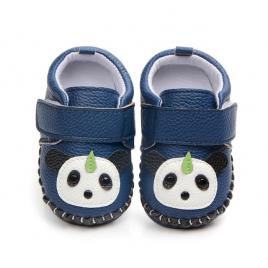 Pantofiori albastri - ursuletul panda (marime disponibila: 3-6 luni (marimea 18