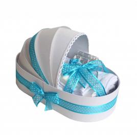 Trusou botez complet, in landou, decor turcoaz denikos® 138