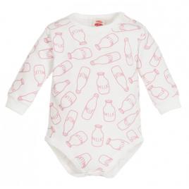 Body alb cu sticlute de lapte - milk girl (marime disponibila: 3 luni)