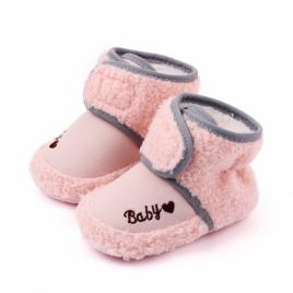 Cizmulite roz cu blanita - baby (marime disponibila: 3-6 luni (marimea 18