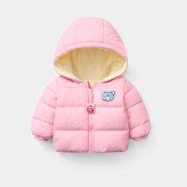 Geaca roz pentru fetite - teddy (marime disponibila: 4 ani)