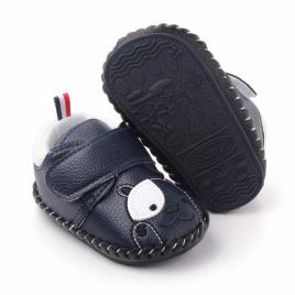 Pantofiori bleumarine pentru baietei - catelus (marime disponibila: 3-6 luni