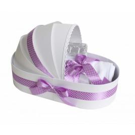 Trusou botez complet, in landou, lila buline denikos® 135