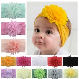 Bentita lata cu floare aplicata (marime disponibila: 0-12 luni, culoare: roz