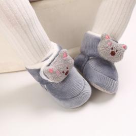 Cizmulite gri - kitty (marime disponibila: 3-6 luni (marimea 18 incaltaminte))