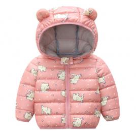 Geaca din fas roz - elefantei (marime disponibila: 3 ani)