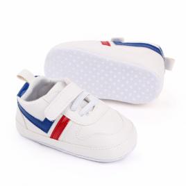 Adidasi albi cu sireturi din elastic (marime disponibila: 9-12 luni (marimea 20