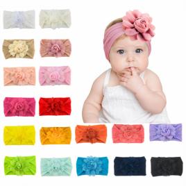 Bentita lata cu trandafiras (marime disponibila: 0-12 luni, culoare: verde neon)