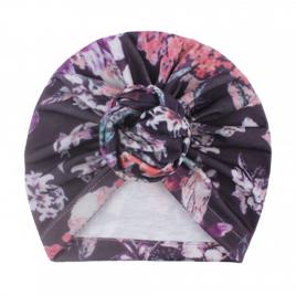 Caciulita tip turban cu imprimeu (marime disponibila: 3-6 luni (marimea 18